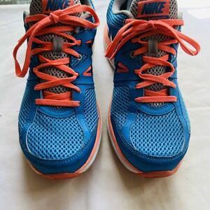 Nike Dual Fusion Lite Womens Running Shoes Blue Orange 599560-401 Size 9
